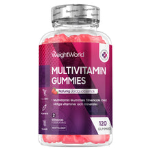 WeightWorld Multivitamin-gummier i transparent förpackning med lila etikett