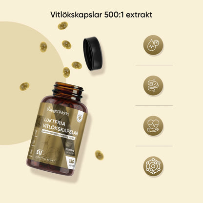 Luktfria Vitlökskapslar 15 000 mg