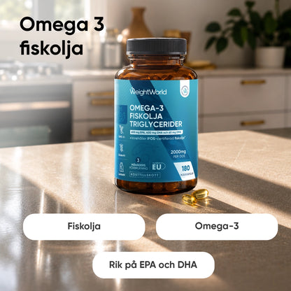 Omega 3 Fiskolja Triglycerider 2000 mg