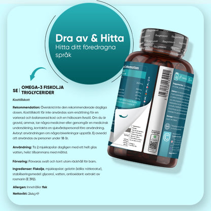 Omega 3 Fiskolja Triglycerider 2000 mg