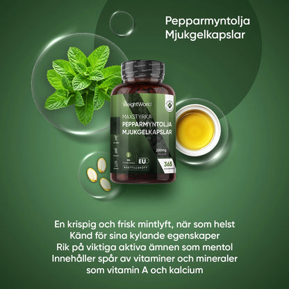 Pepparmyntsolja Kapslar