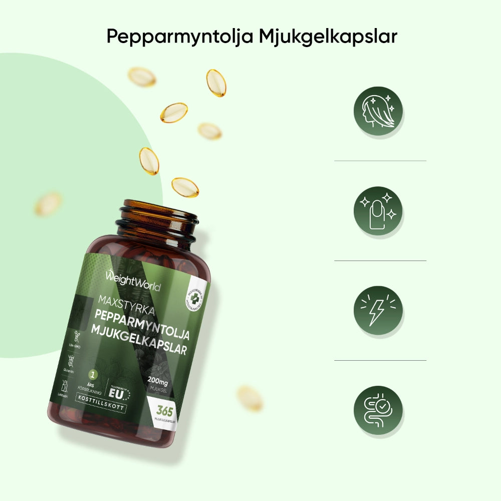 Pepparmyntsolja Kapslar
