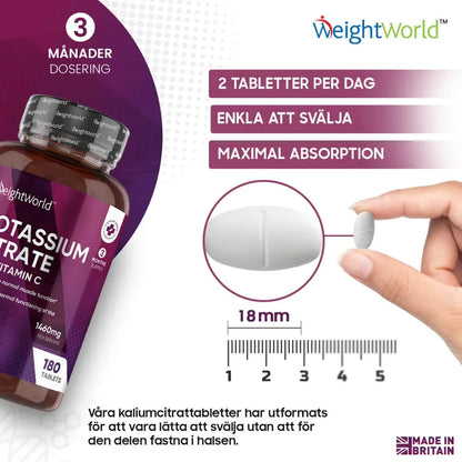 Ett unikt och underbart kalium tillskott med vitamin c för hälsan