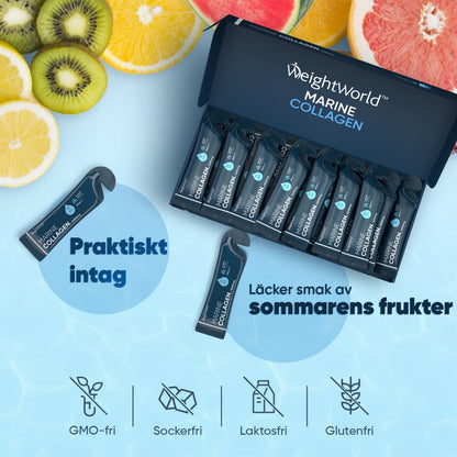 Flytande kollagentillskott med en god fruktsmak.