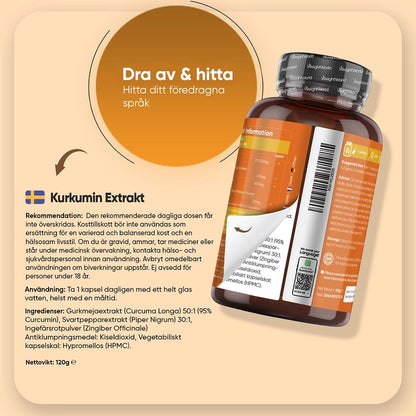 Kurkumin Kapslar 500 mg