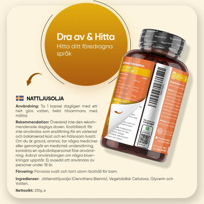 Nattljusolja 1000 mg