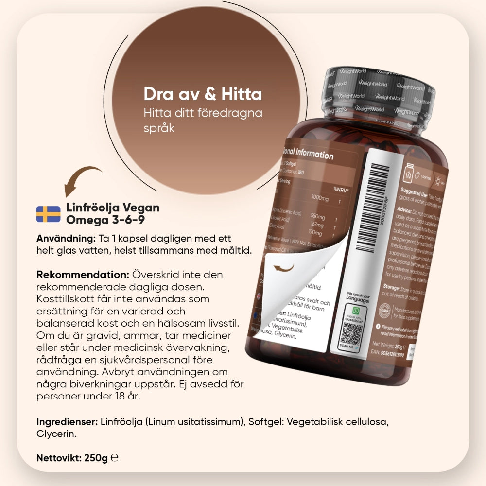 Linfröolja Kapslar 1000 mg