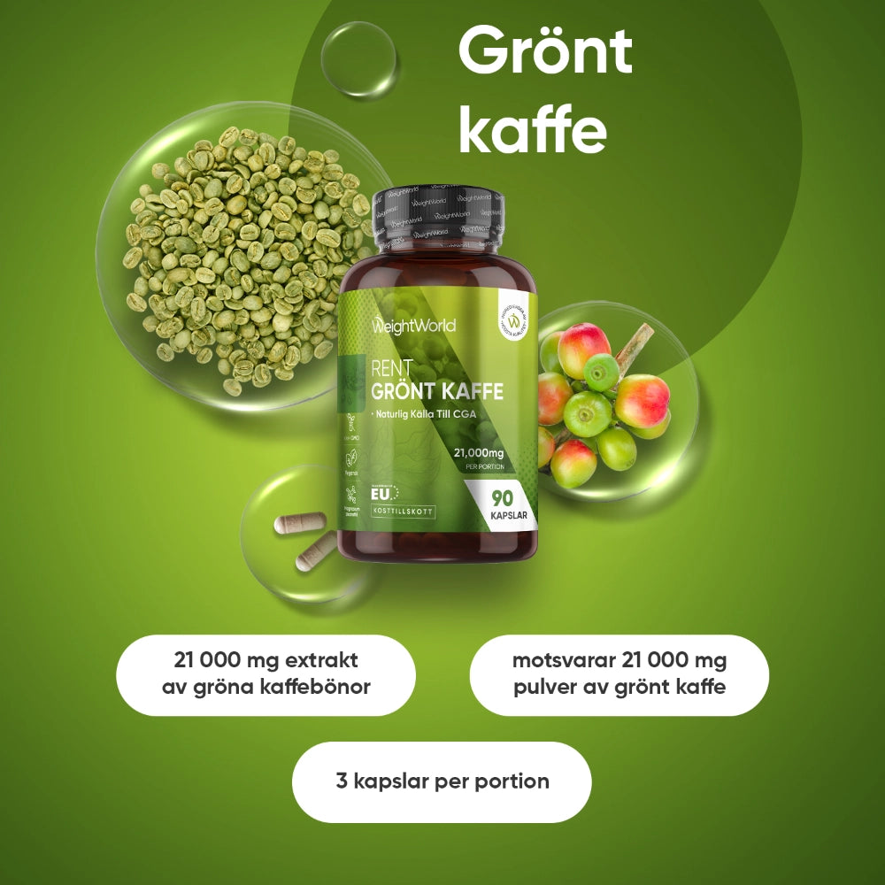 Grönt Kaffe 21000 mg