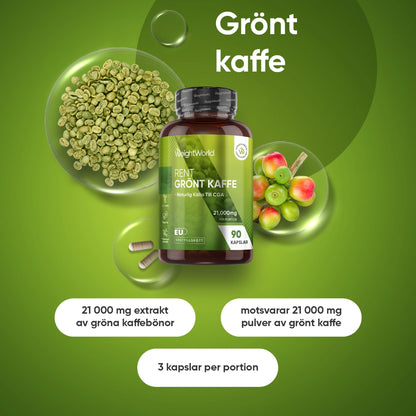 Grönt Kaffe 21000 mg