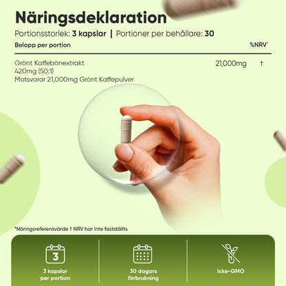 Grönt Kaffe 21000 mg