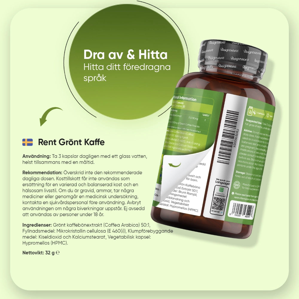 Grönt Kaffe 21000 mg