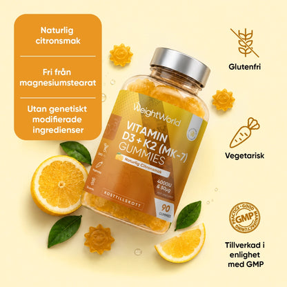 Vitamin D3+K2 Gummies 4000IU