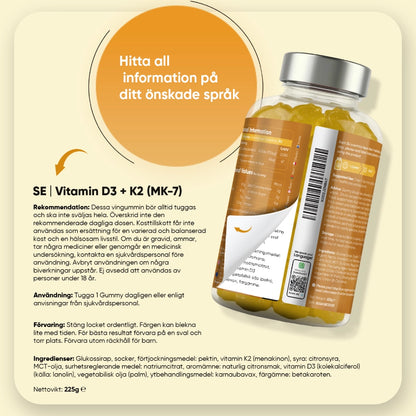 Vitamin D3+K2 Gummies 4000IU