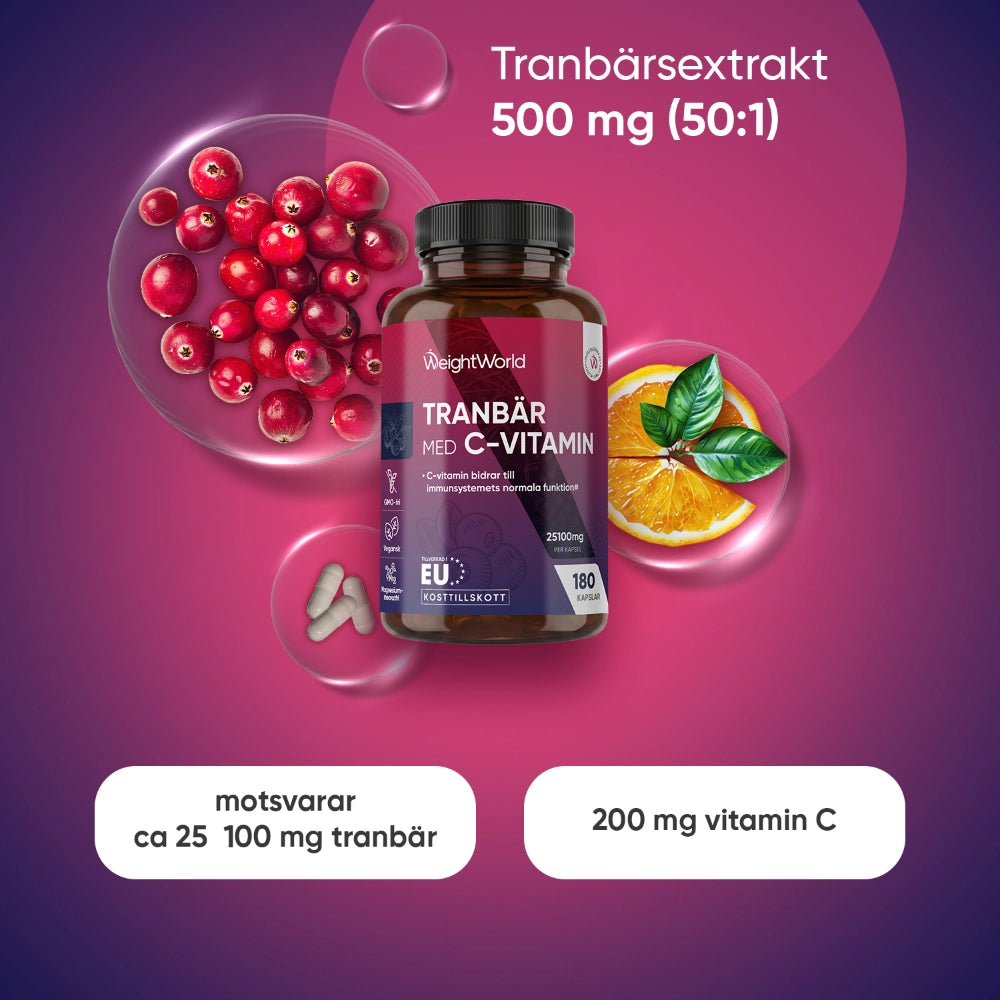 Tranbär med C-vitamin