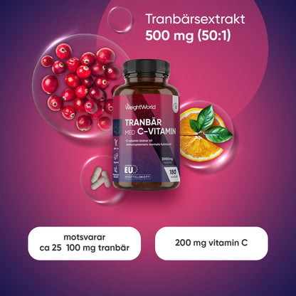 Tranbär med C-vitamin