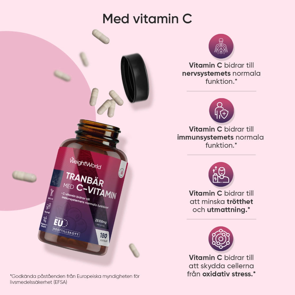 Tranbär med C-vitamin