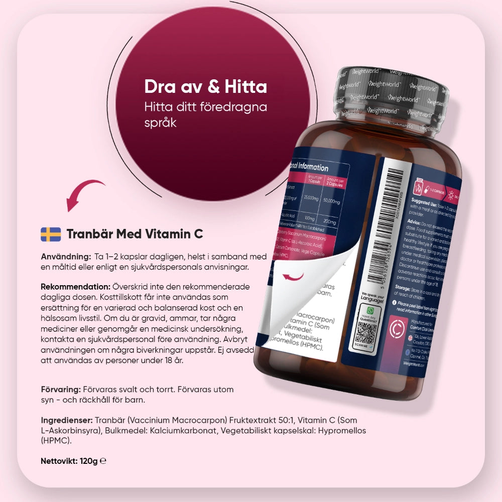 Tranbär med C-vitamin