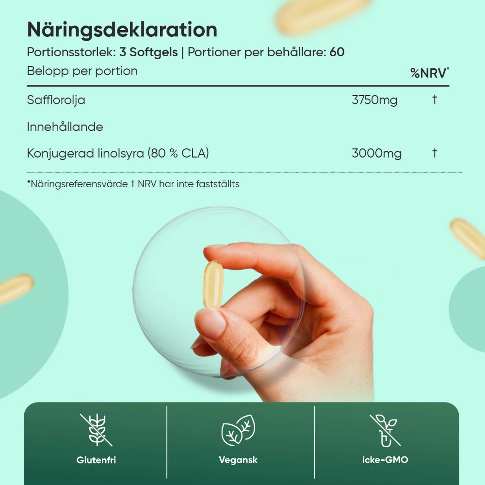 Konjugerad Linolsyra (CLA) 3000 mg