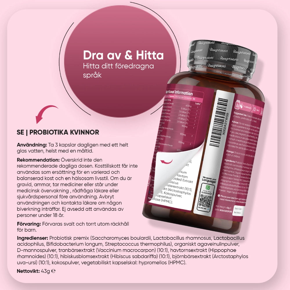 Probiotika för Kvinnor